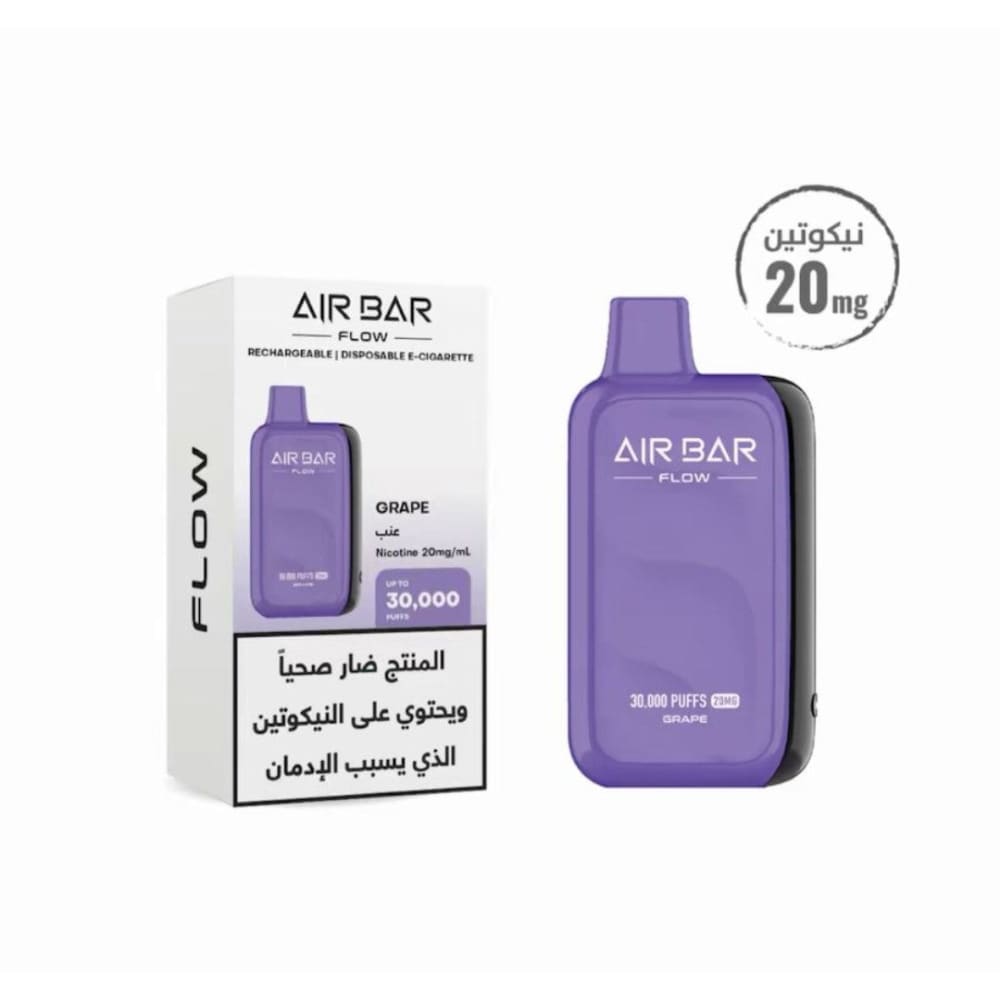 AIR BAR FLOW سحبة سيجارة اير بار فلو 30000 شفطة 20 نيكوتين