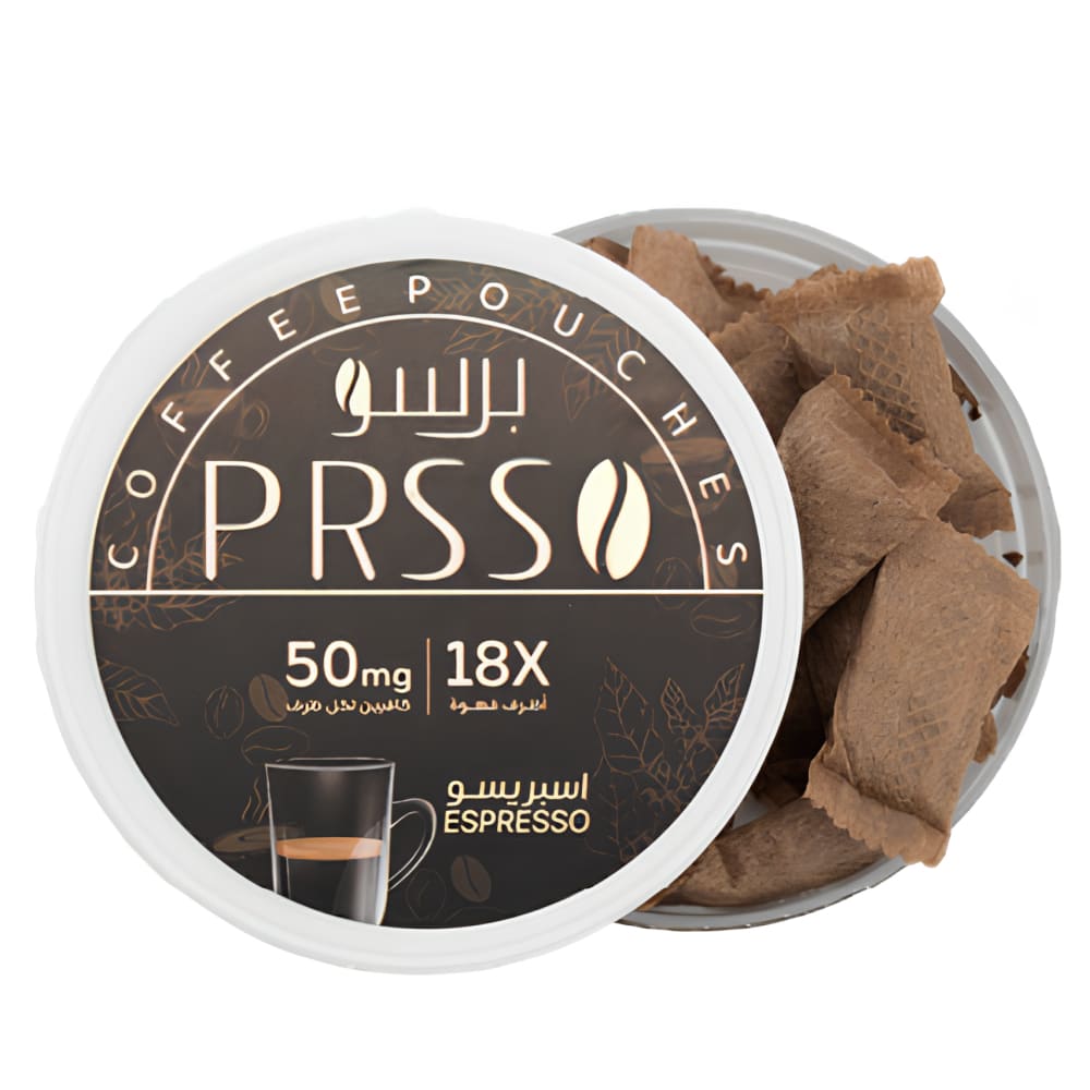 برسو اكياس قهوة بدون نيكوتين فقط تحتوي على كافيين PRSSO
