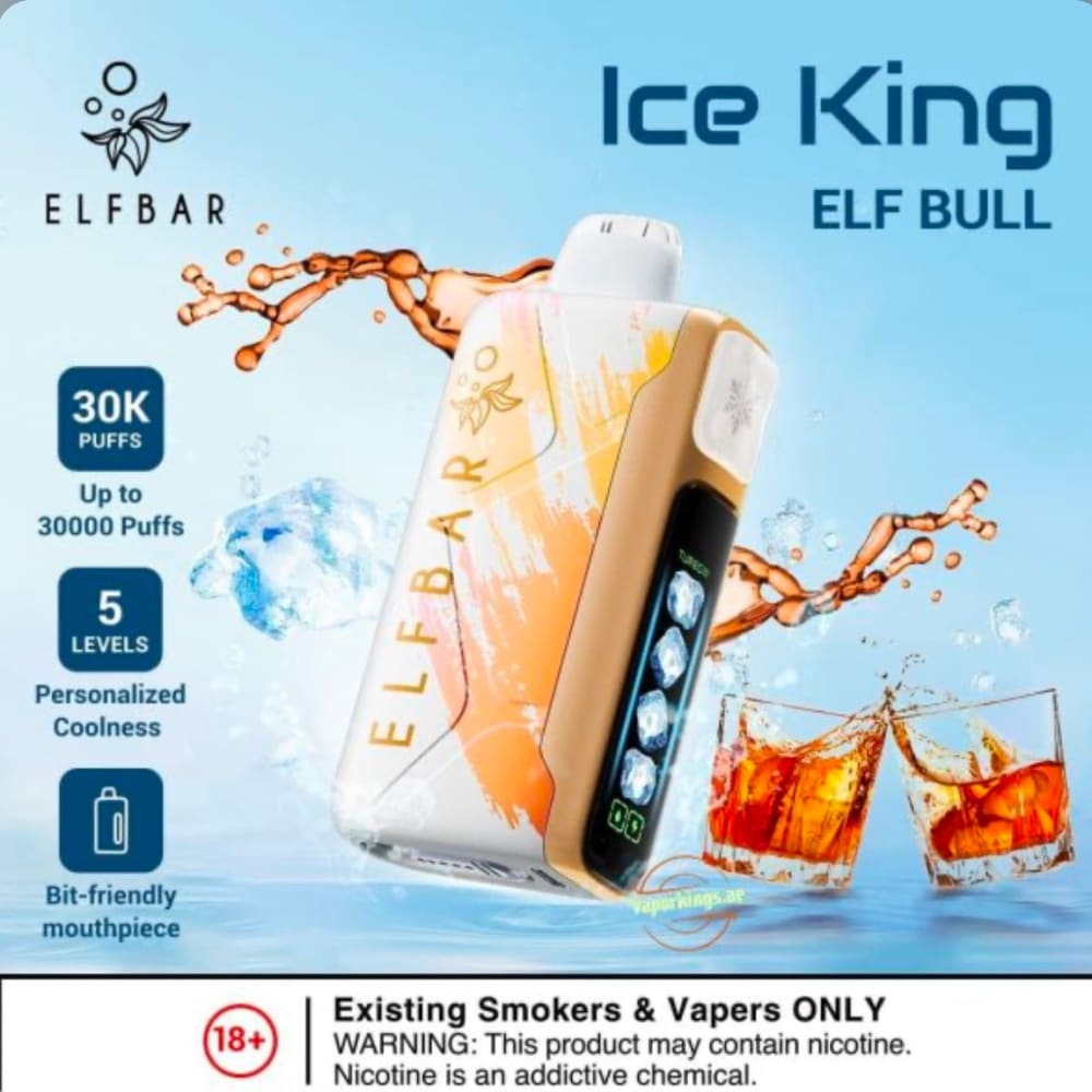 ELFBAR ICE KING سحبة سيجارة الفبار ايس كينق 30000 شفطة 20