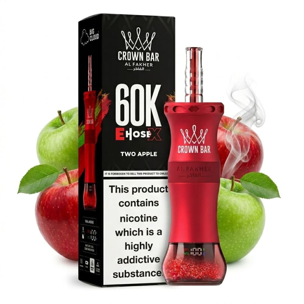 جهاز فيب شيشة الفاخر اي هوس اكس 60000 شفطة 6 نيكوتين عدة