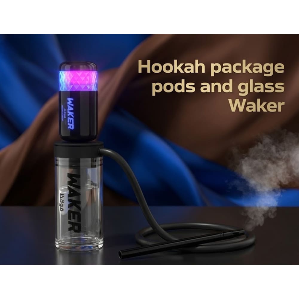 جهاز شيشة بكج مع بودات و زجاج من وايكر WAKER