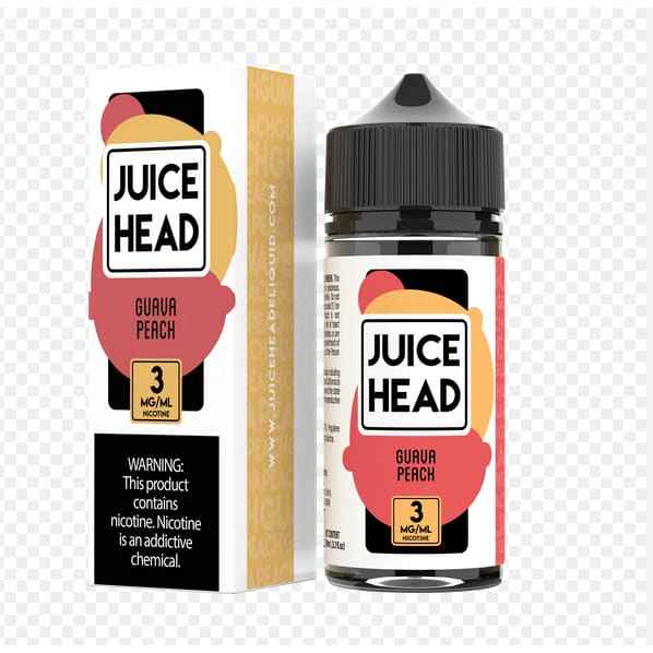 نكهة فيب جوافة خوخ من جوس هيد (100مل) JUICE HEAD