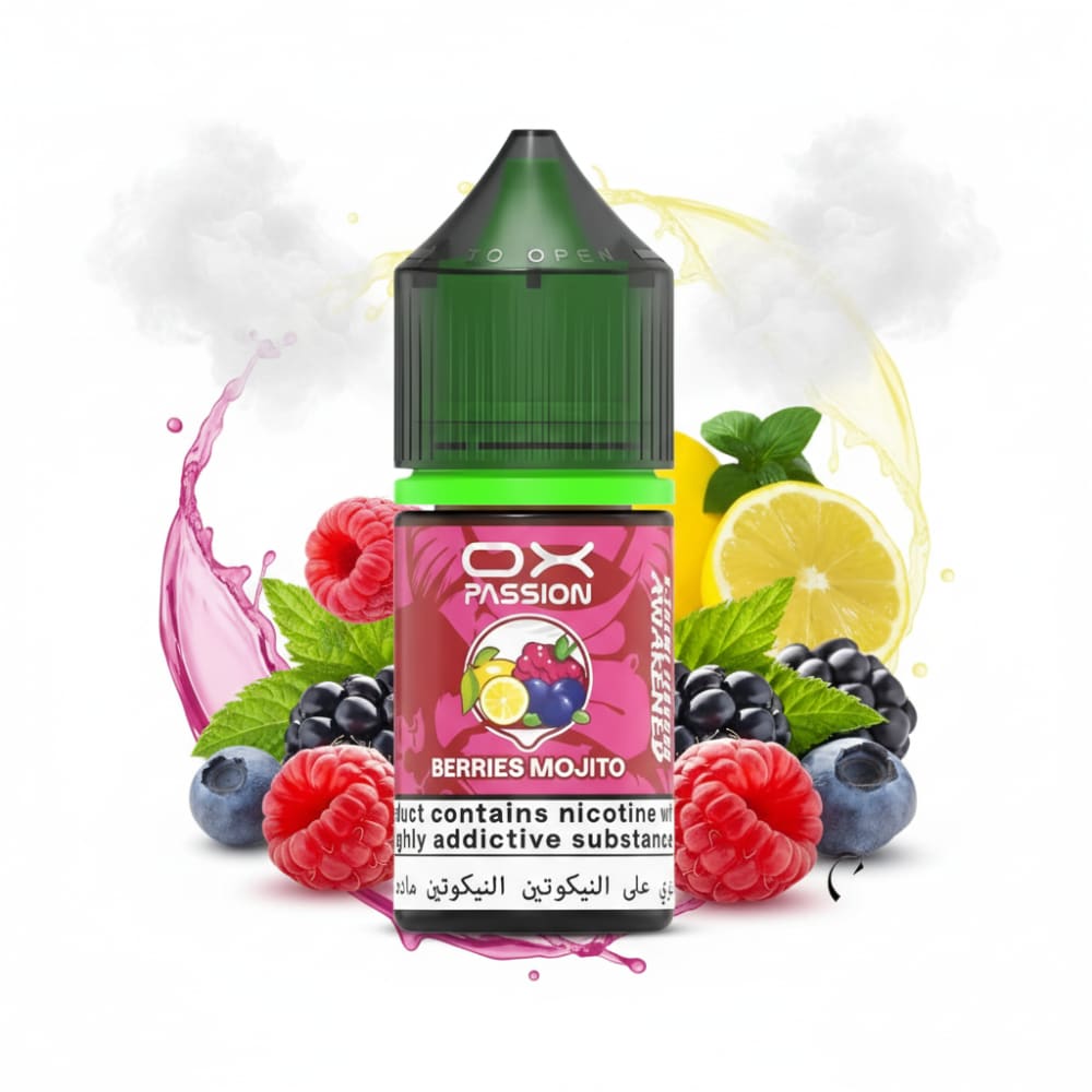 نكهة توت مشكل موهيتو سولت نيكوتين من اوكس باشن OX PASSION