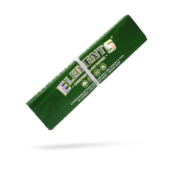 ورق لف اليمنتس اخضر كينق سايز مع فلاتر ELEMENTS KING SIZE