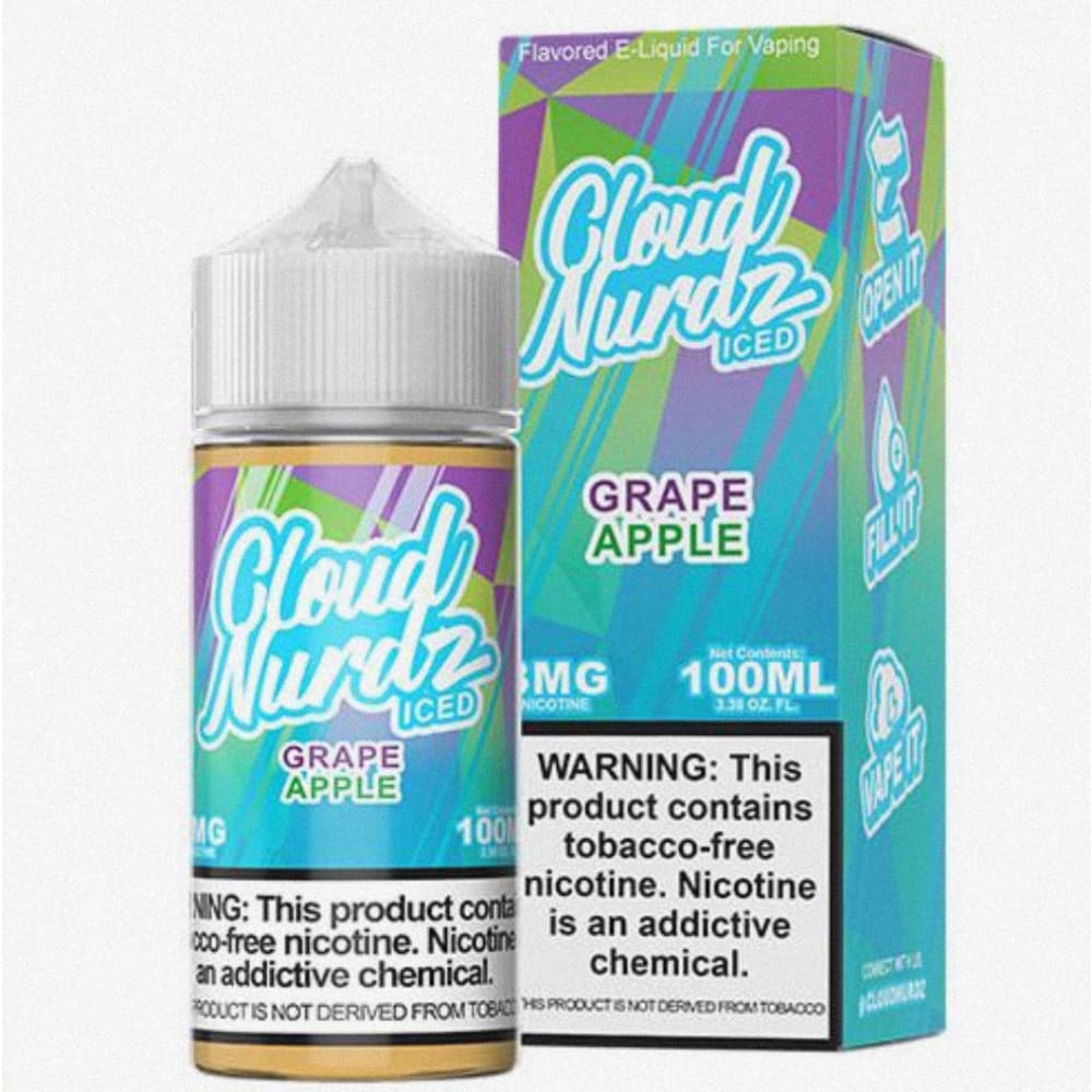 نكهة فيب عنب تفاح ايس كلاود نيردز 100 مل CLOUD NURDZ