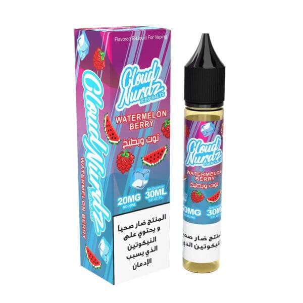 نكهة توت بطيخ ايس سولت نيكوتين من كلاود نيردز CLOUD NURDZ