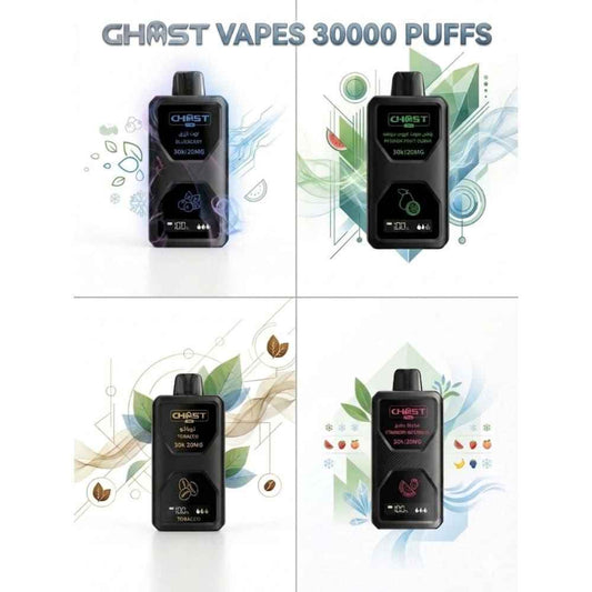 Ghost Vapes سحبة سيجارة قوست 30000 شفطة 50 نيكوتين عدة