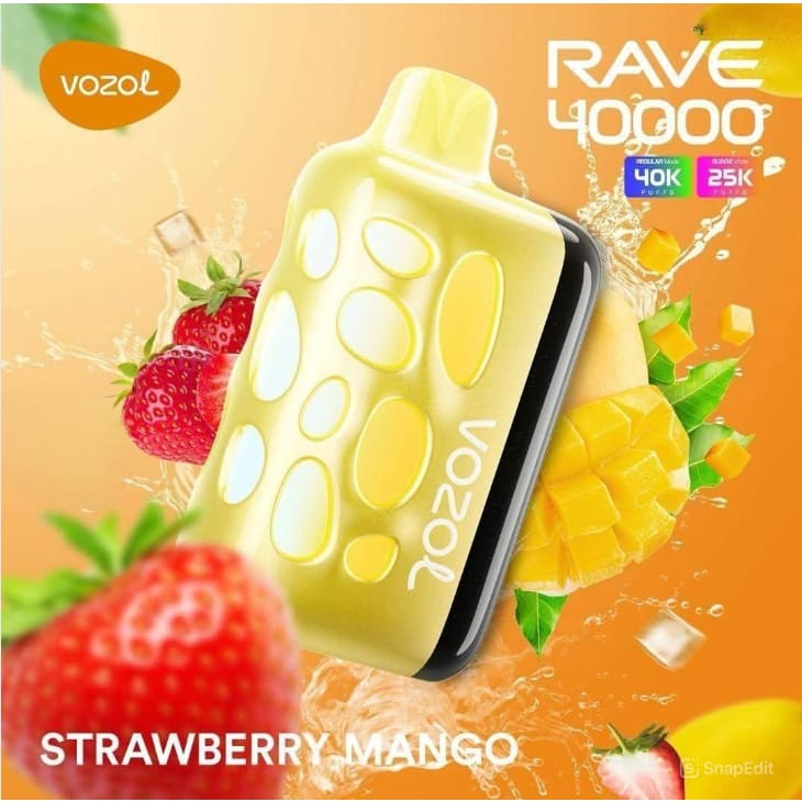 VOZOL RAVE سحبة سيجارة فوزول ريف 40000 شفطة عدة نكهات 50