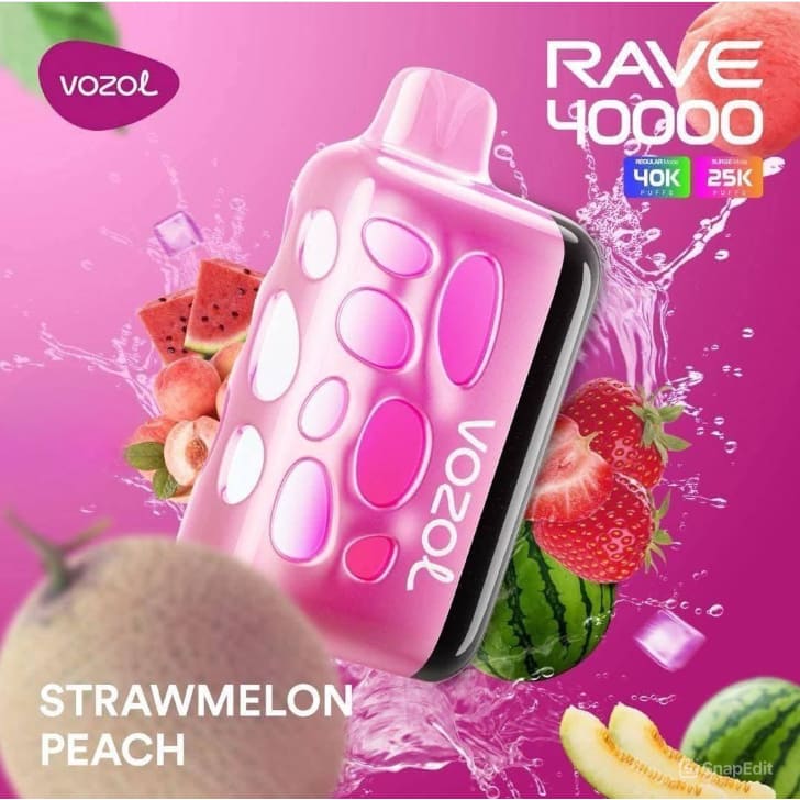 VOZOL RAVE سحبة سيجارة فوزول ريف 40000 شفطة عدة نكهات 50