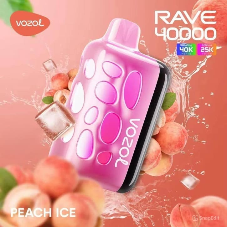 VOZOL RAVE سحبة سيجارة فوزول ريف 40000 شفطة عدة نكهات 50