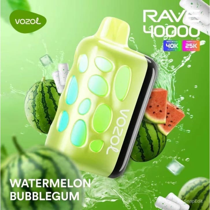 VOZOL RAVE سحبة سيجارة فوزول ريف 40000 شفطة عدة نكهات 50
