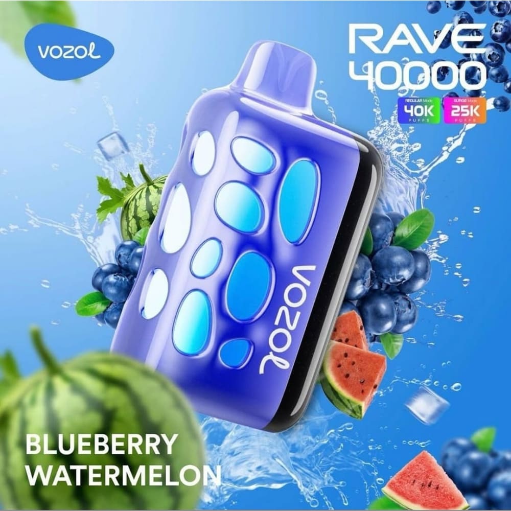 VOZOL RAVE سحبة سيجارة فوزول ريف 40000 شفطة عدة نكهات 50