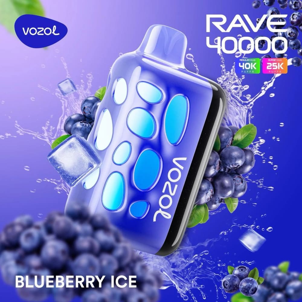VOZOL RAVE سحبة سيجارة فوزول ريف 40000 شفطة عدة نكهات 50