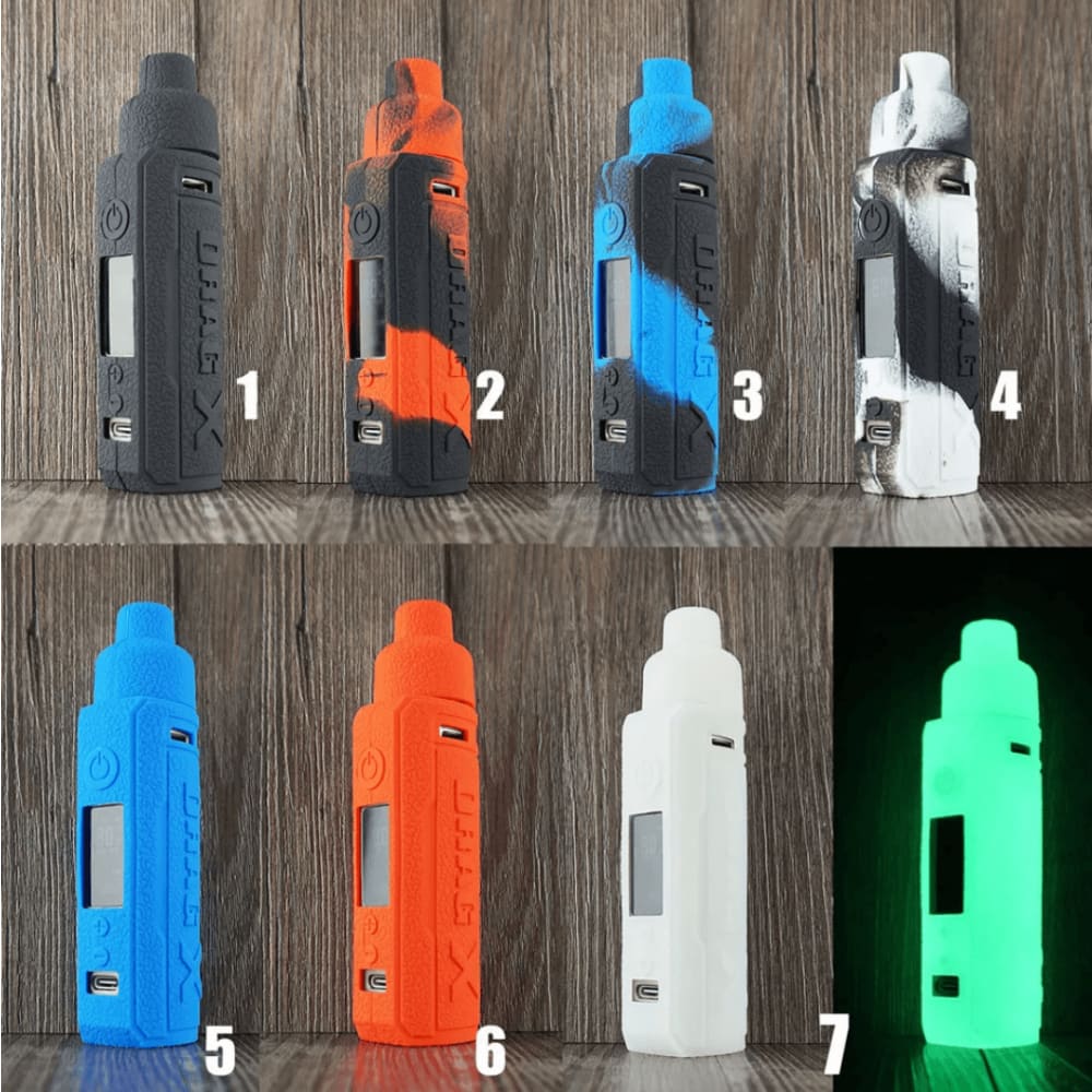 drag x جراب سيلكون مع تعليقة جهاز دراق اكس - اسود