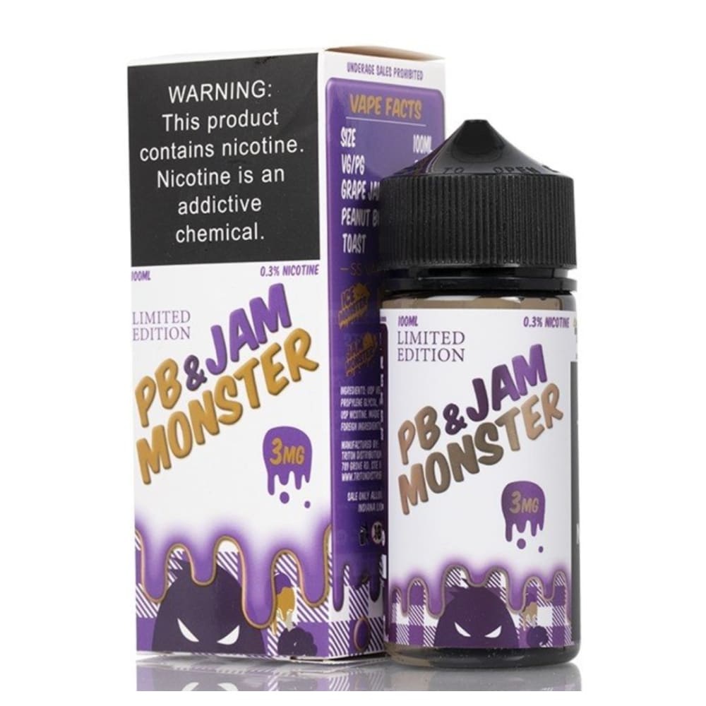 نكهة فيب جام مونستر مربى عنب وزبدة الفول السوداني 100 مل