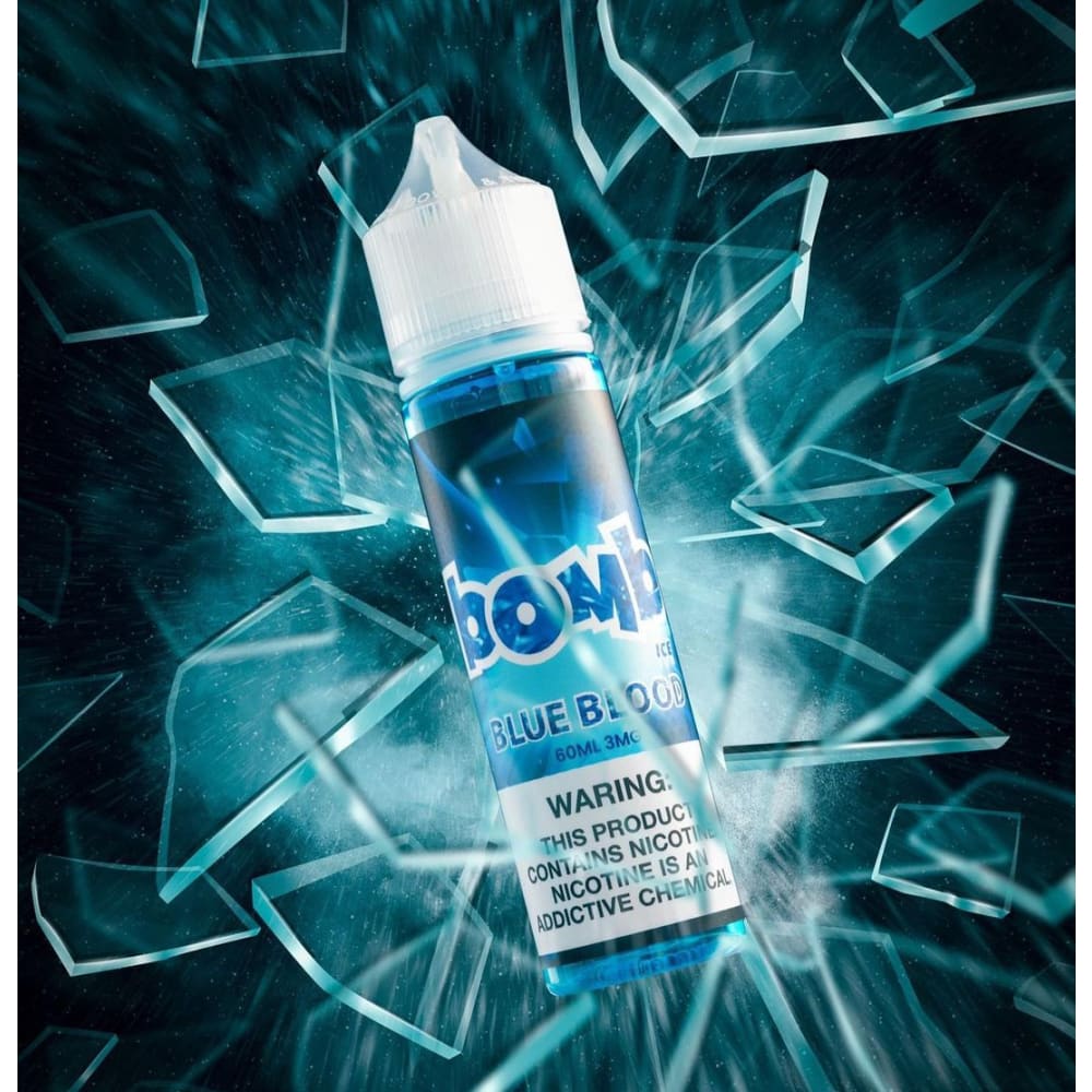 نكهة فيب توت ازرق ايس بلو بود من بومب BOMB نيكوتين 3