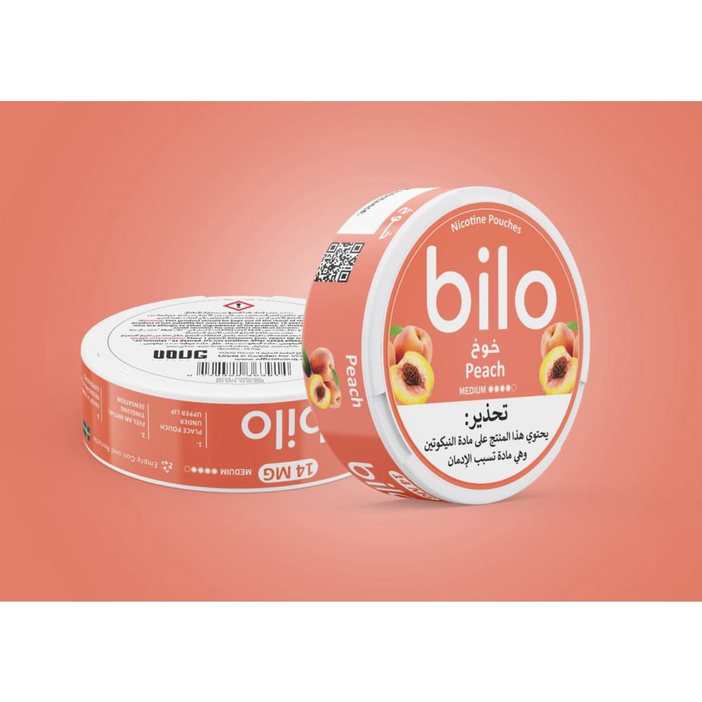 (10 نيكوتين) اظرف نيكوتين بيلو عدة نكهات Bilo - خوخ