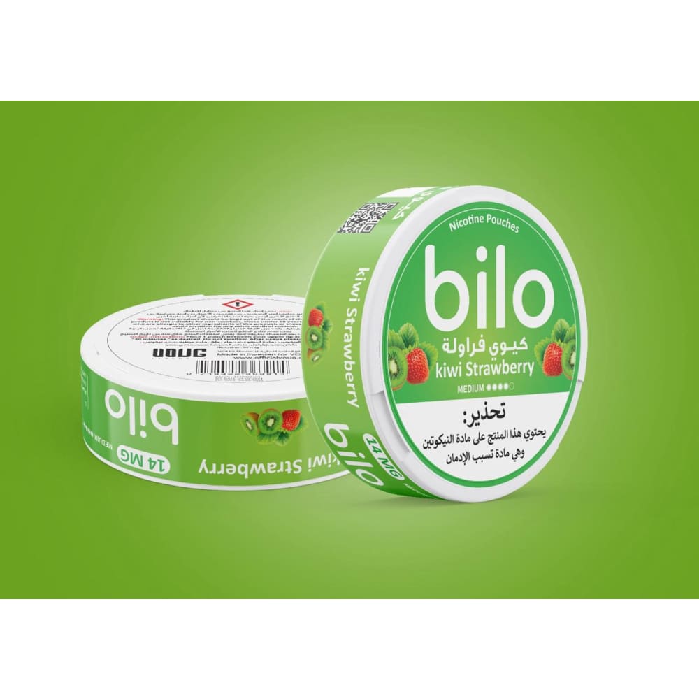 (14 نيكوتين) اظرف نيكوتين بيلو عدة نكهات Bilo - كيوي فراولة