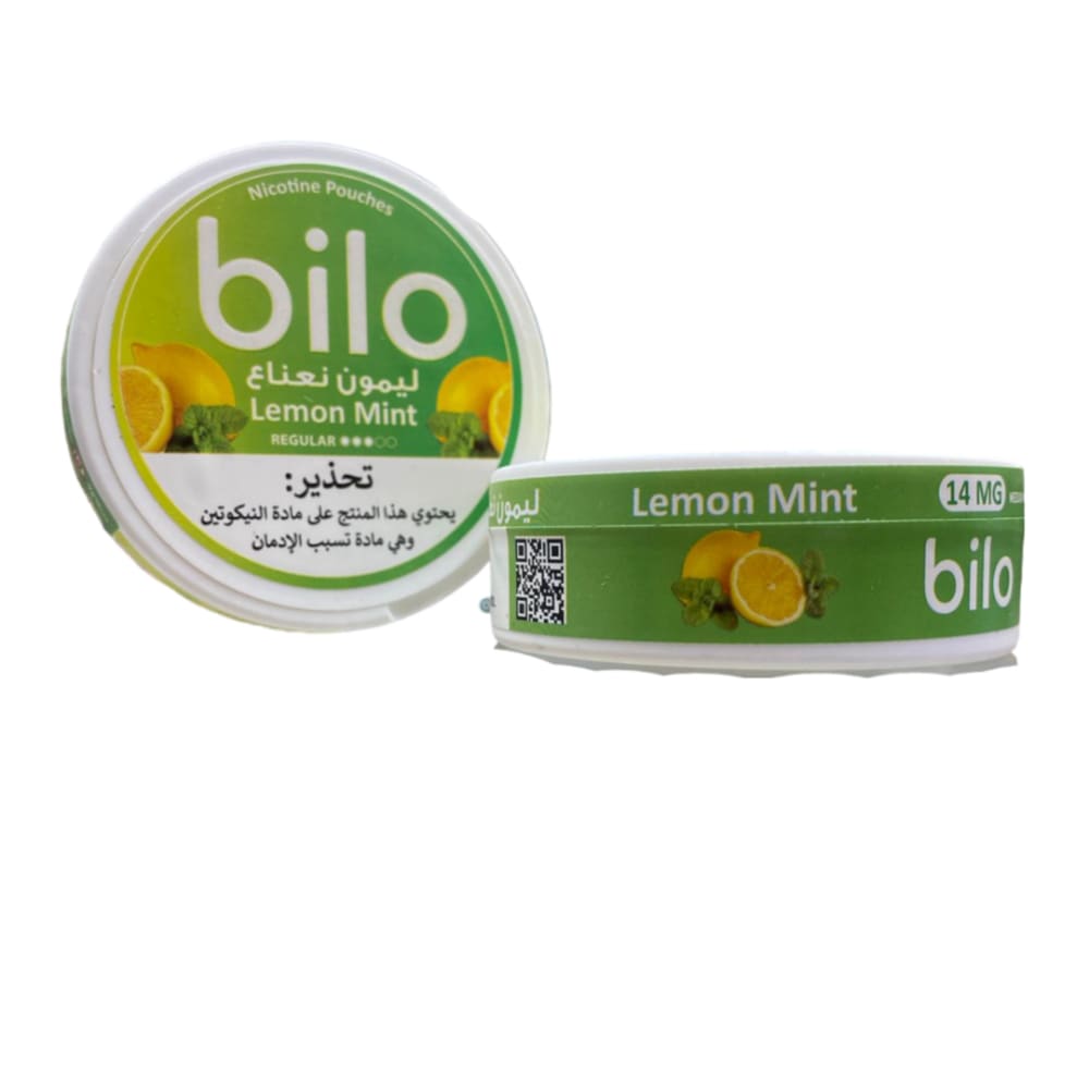 (14 نيكوتين) اظرف نيكوتين بيلو عدة نكهات Bilo - ليمون نعناع