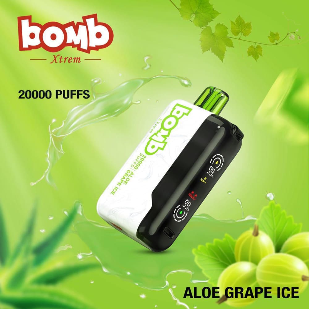 BOMB سحبة سيجارة بومب اكستريم 20000 شفطة 50 نيكوتين عدة