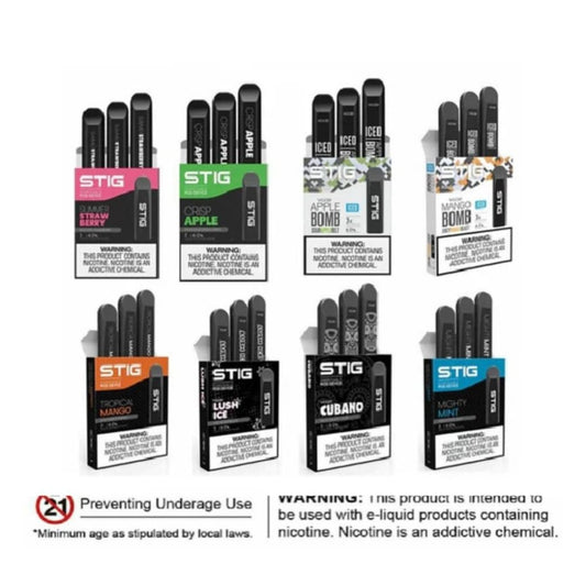 STIG VGOD سحبة سيجارة ستيق فيقود استخدام مره واحدة عدة