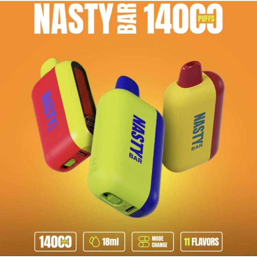 NASTY سحبة سيجارة ناستي بار 14000 شفطة 50 نيكوتين استخدام