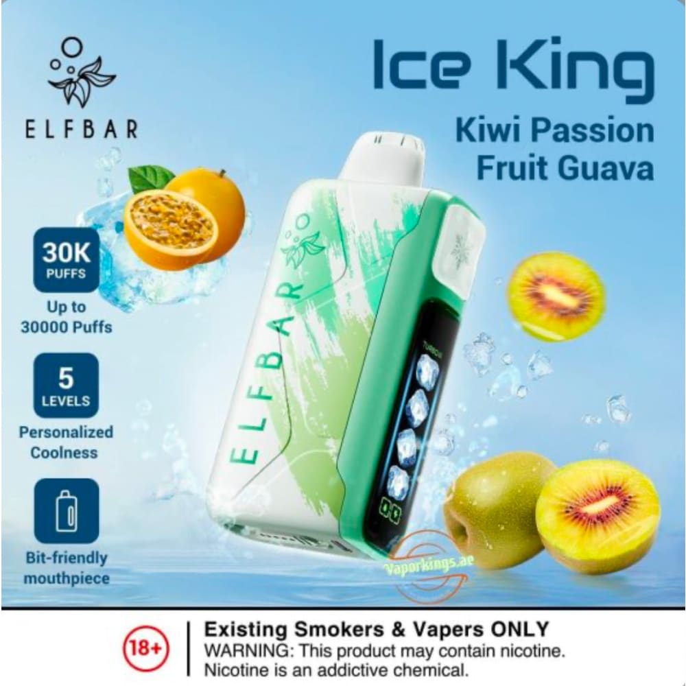 ELFBAR ICE KING سحبة سيجارة الفبار ايس كينق 30000 شفطة 20