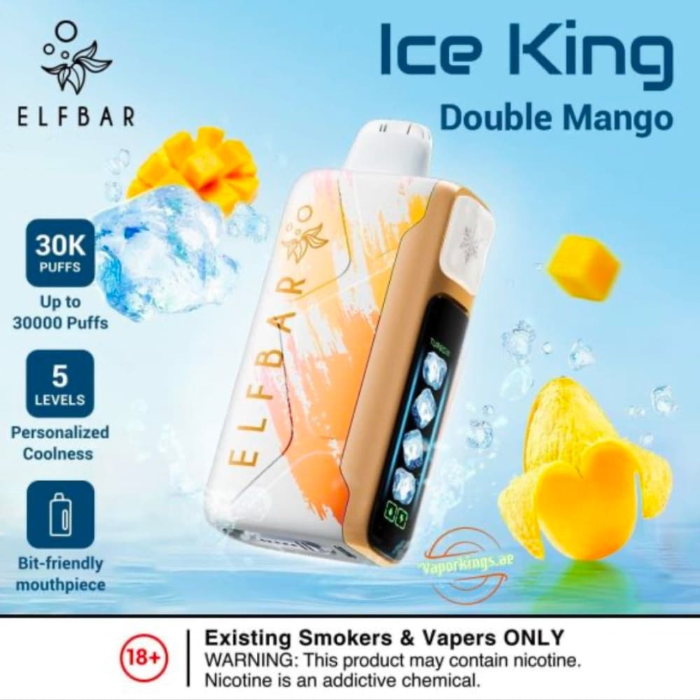 ELFBAR ICE KING سحبة سيجارة الفبار ايس كينق 30000 شفطة 20