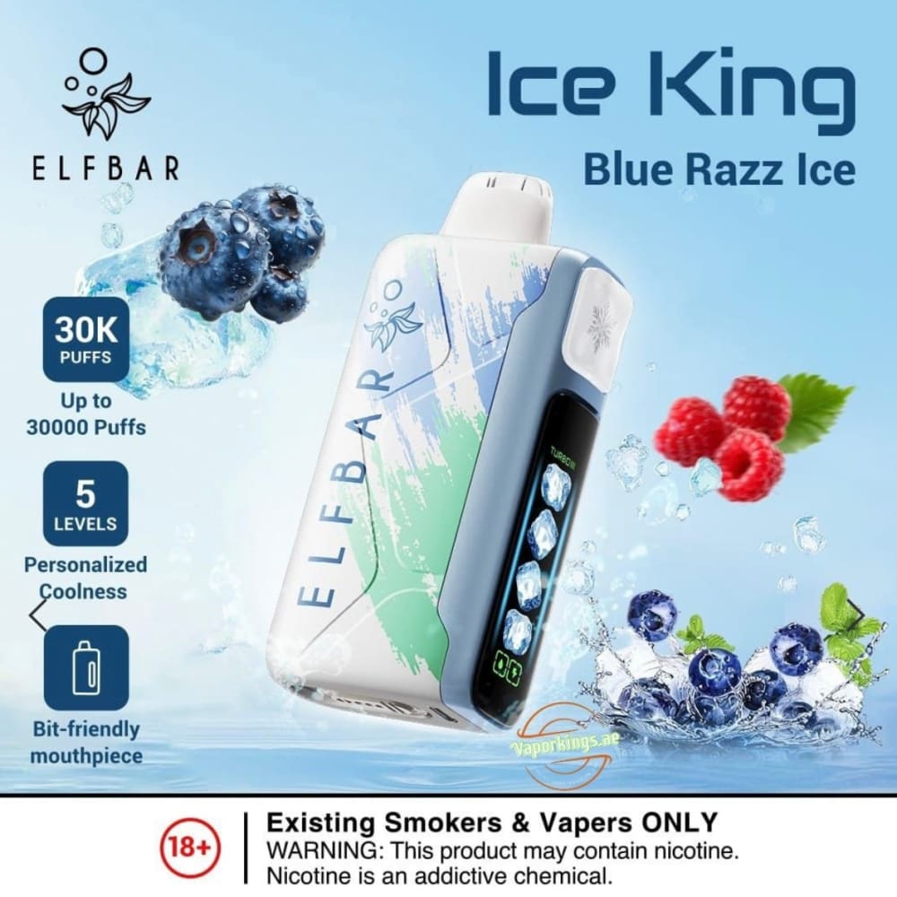 ELFBAR ICE KING سحبة سيجارة الفبار ايس كينق 30000 شفطة 50
