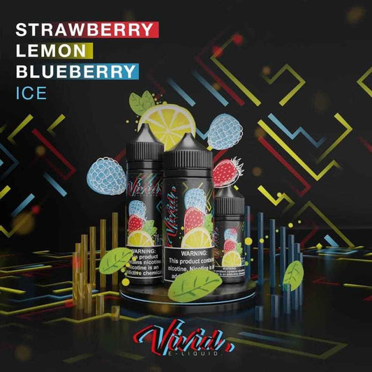 نكهة فيب فراولة ليمون توت ازرق ايس من فيفيد (100مل) Vivid