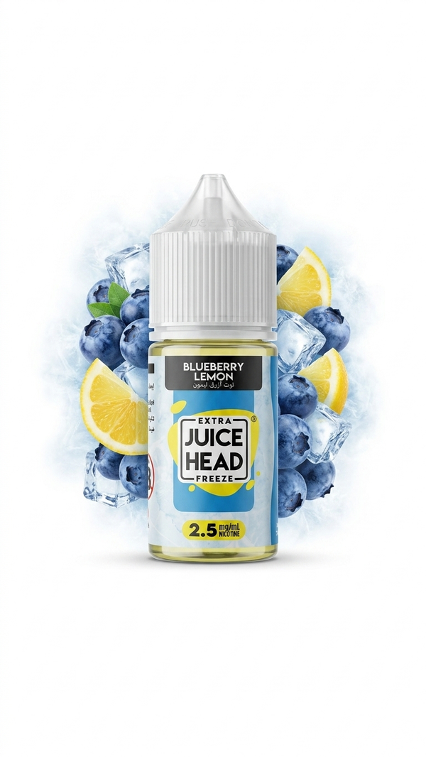 نكهة جوس هيد توت ازرق ليمون ايس سولت نيكوتين JUICE HEAD