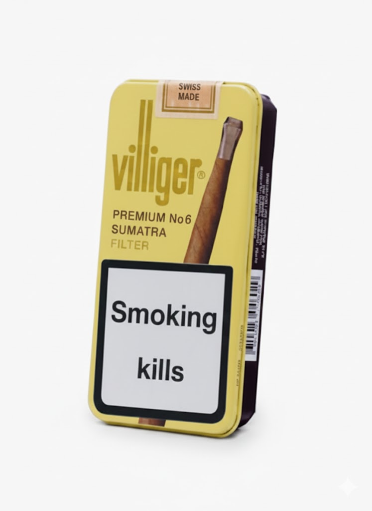 سيجار فيليجر بريميوم رقم 6 سومطرة Villiger PREMIUM NO 6 SUMATRA TIP