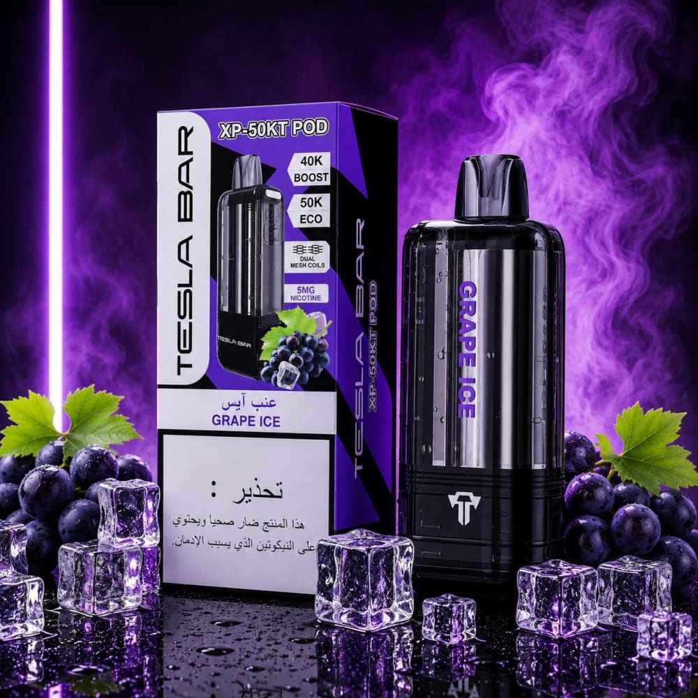 جهاز بطارية تيسلا بار مع بود استخدام مره واحده 50000 شفطة