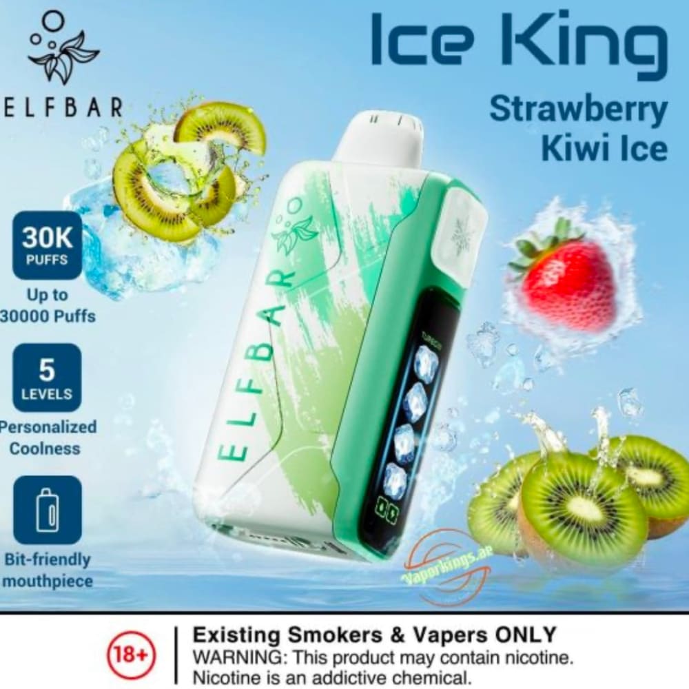ELFBAR ICE KING سحبة سيجارة الفبار ايس كينق 30000 شفطة 50