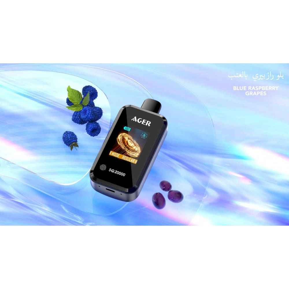 AGER سحبة سيجارة اجير 20000 شفطة 20 نيكوتين عدة نكهات