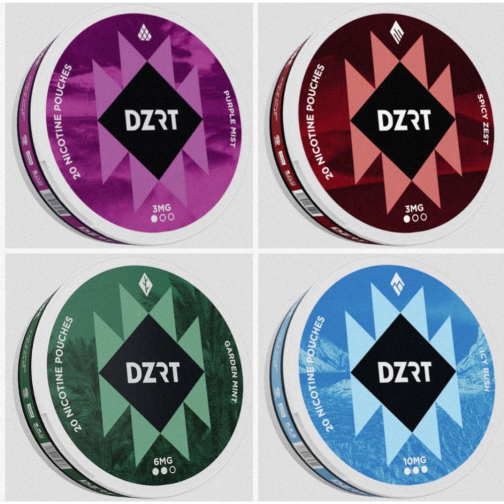 اظرف نيكوتين من شركة دزرت - DZRT NICOTINE POUCHES