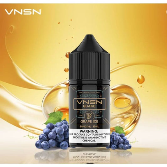نكهة عنب ايس سولت نيكوتين من فنسن VNSN QUAKE - نيكوتين 50