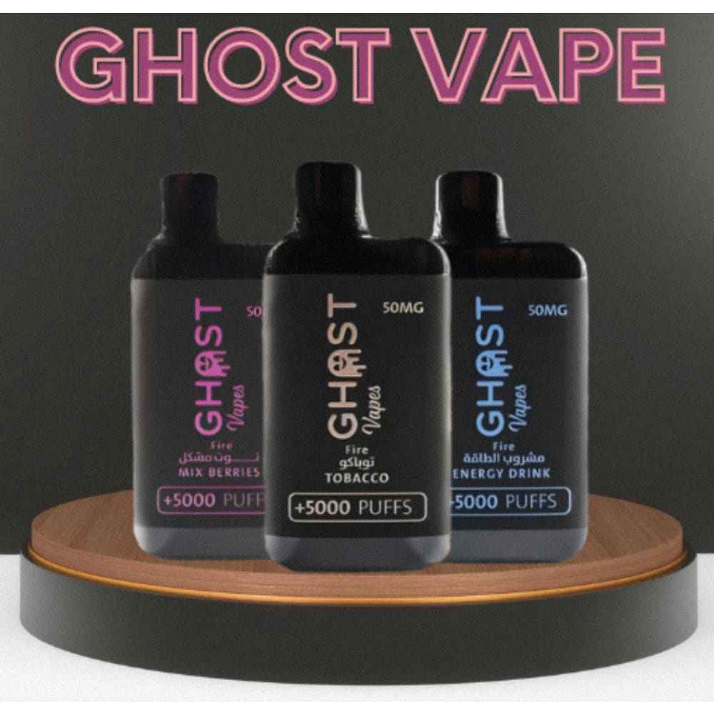ghost vape سحبة سيجارة قوست فيب 5000 شفطة 20 نيكوتين عدة