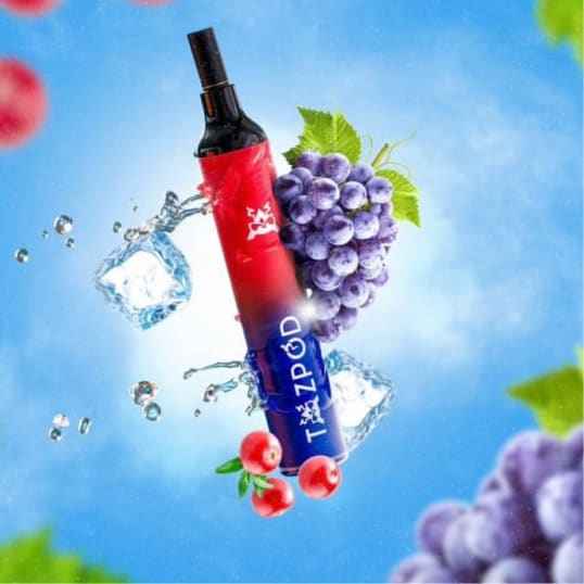 TAZPOD بودات جهاز تاز بود 2000 شفطة 20 نيكوتين عدة نكهات