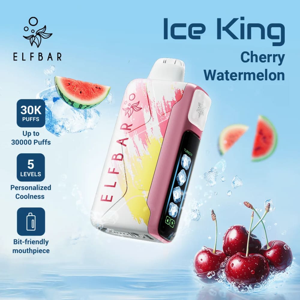ELFBAR ICE KING سحبة سيجارة الفبار ايس كينق 30000 شفطة 50