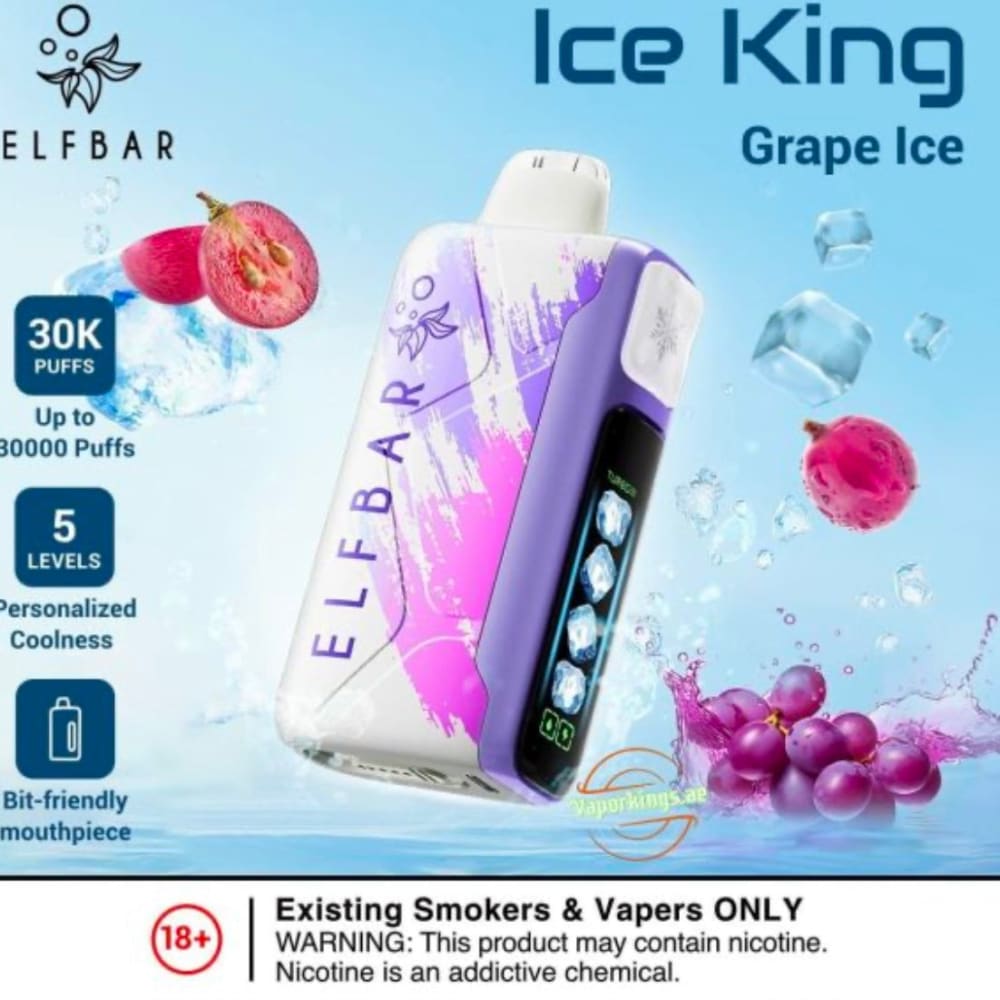 ELFBAR ICE KING سحبة سيجارة الفبار 30000