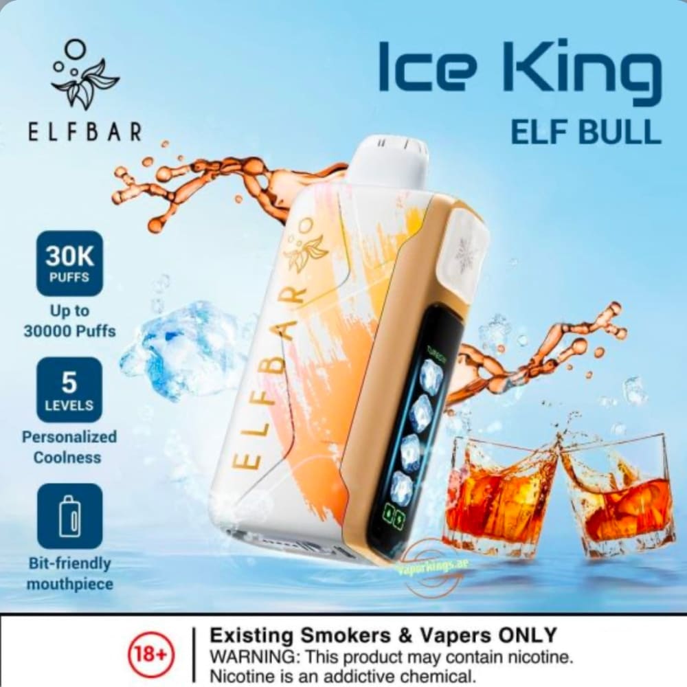 ELFBAR ICE KING سحبة سيجارة الفبار 30000