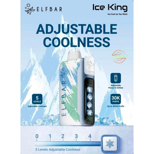 ELFBAR ICE KING سحبة سيجارة الفبار ايس كينق 30000 شفطة 50