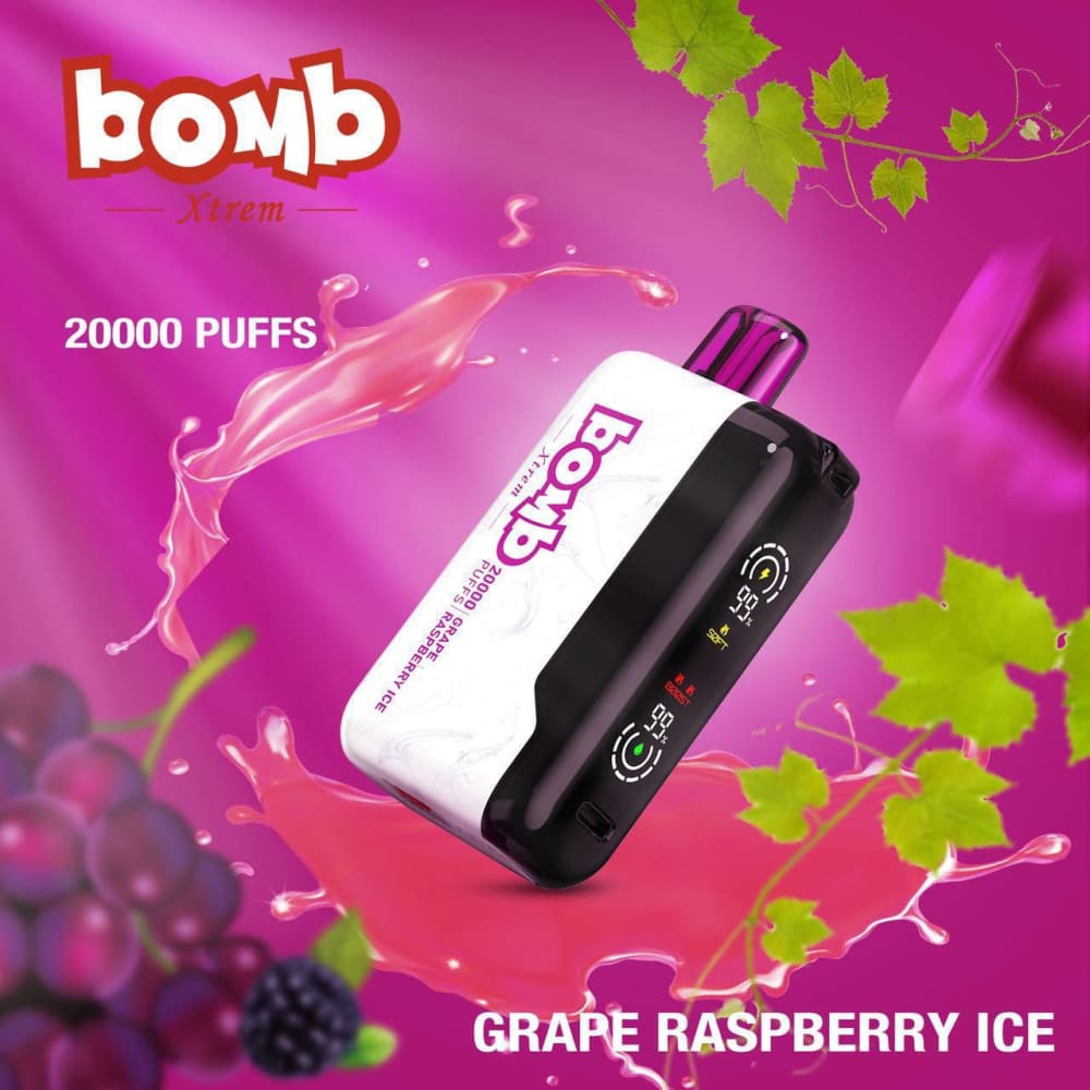 BOMB سحبة سيجارة بومب اكستريم 20000 شفطة 50 نيكوتين عدة