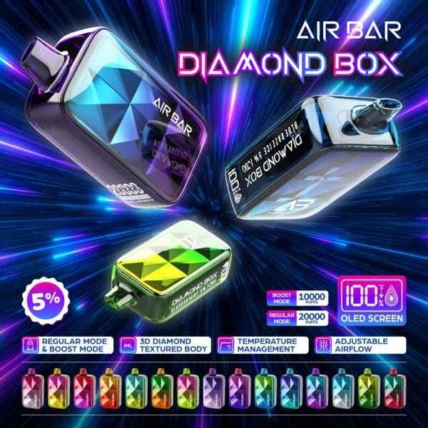 AIR BAR DIAMOND سحبة سيجارة اير بار دايموند 20000 شفطة 50