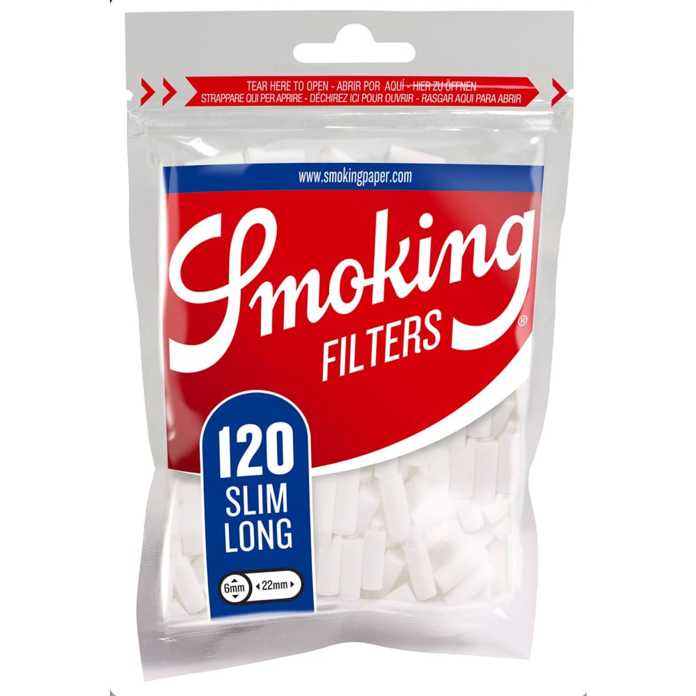 فلاتر قطن سموكنق 6 ملم smoking filters slim