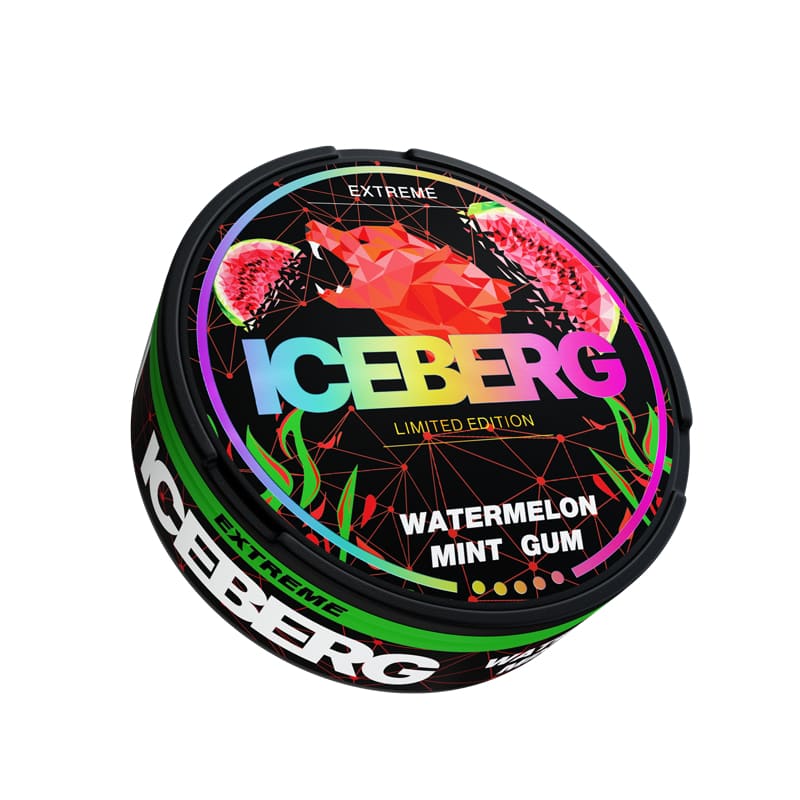 اظرف نيكوتين ايس بيرق عدة نكهات ICEBERG - علكة بطيخ نعناع