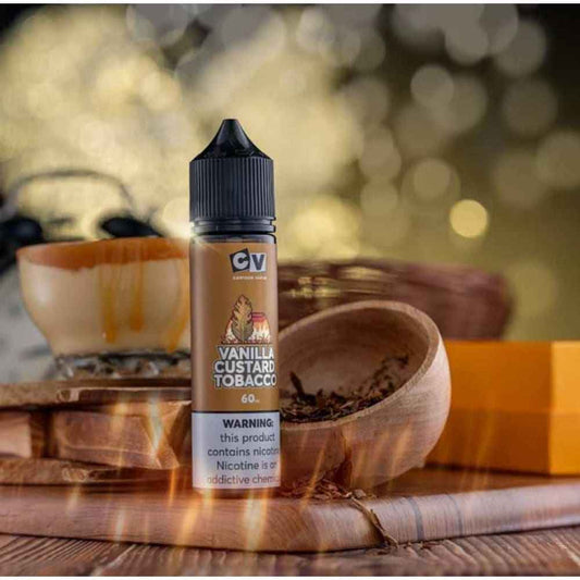 CV نكهة فيب توباكو فانيلا كاسترد من سي - نيكوتين 3