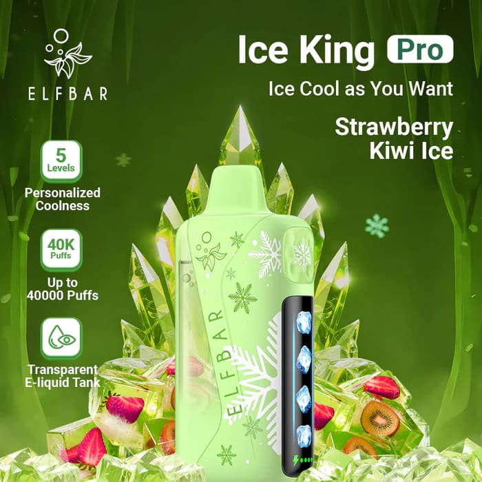 ELFBAR ICE KING PRO سحبة سيجارة الفبار ايس كينق برو 40000