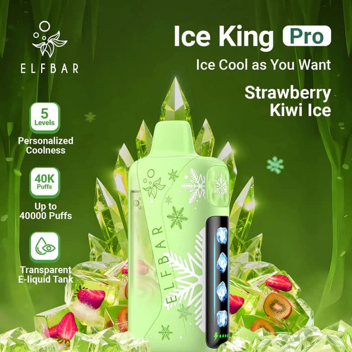 ELFBAR ICE KING PRO سحبة سيجارة الفبار ايس كينق برو 40000